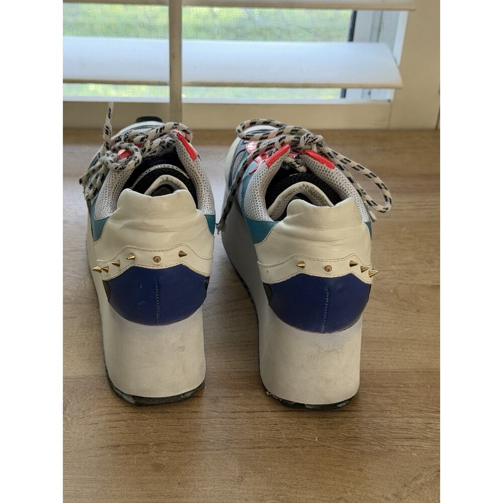 Ruthie Davis Platform Sneakers Colorful Spiked Sz 39‎ US 8.5 READ - Picture 4 of 8